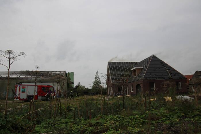 Brand ontstaan in leegstaande woning