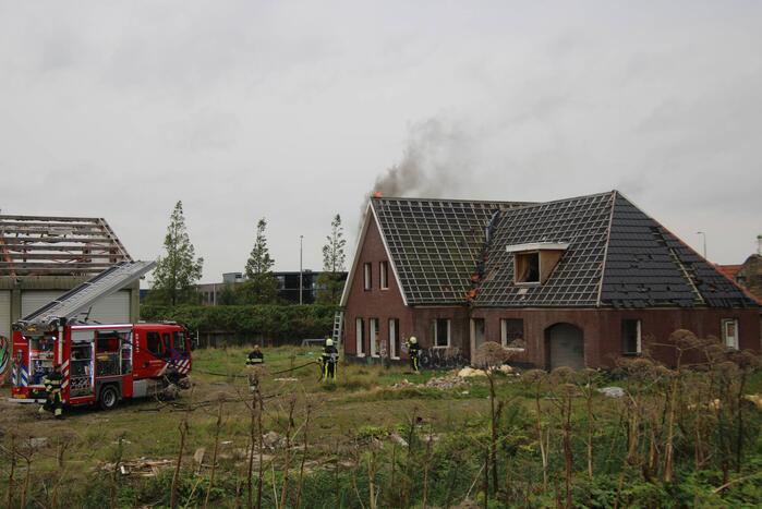 Brand ontstaan in leegstaande woning
