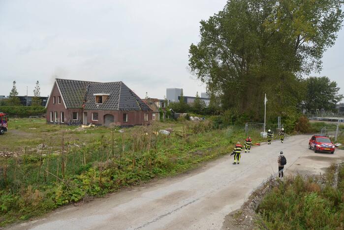 Brand ontstaan in leegstaande woning