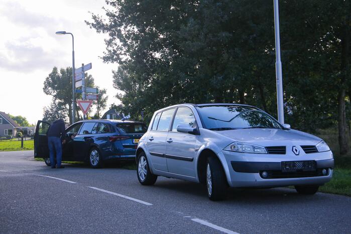 Twee auto's betrokken geraakt bij kop-staart ongeval