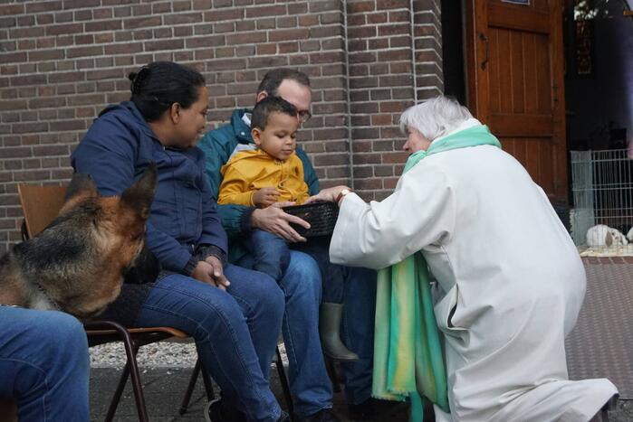 Huisdieren krijgen zegening op Dierendag