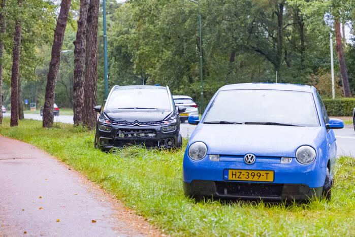 Eén gewonde bij kop-staart botsing