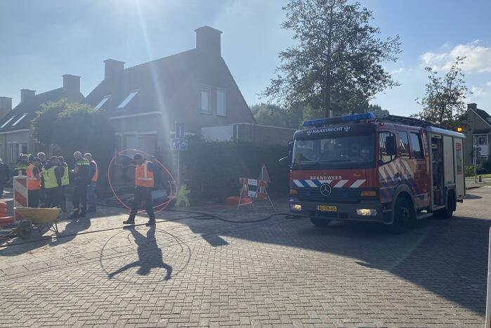 Gaslek ontstaan tijdens werkzaamheden