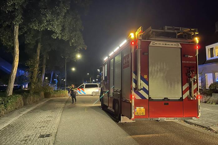 Brandweer ingezet wegens brand in achtertuin