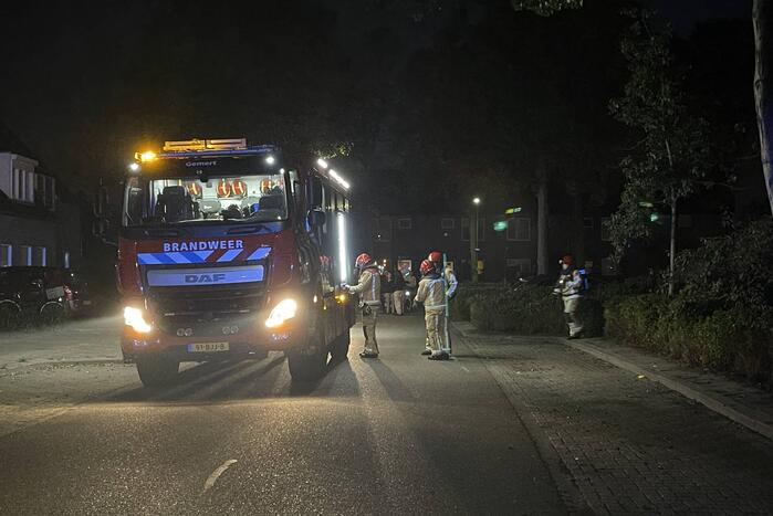 Brandweer ingezet wegens brand in achtertuin