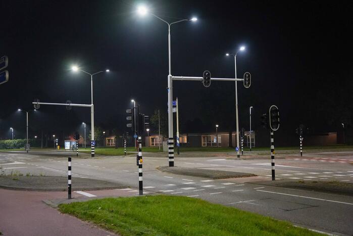 Kruispunt platgelegd door explosie verkeerslicht