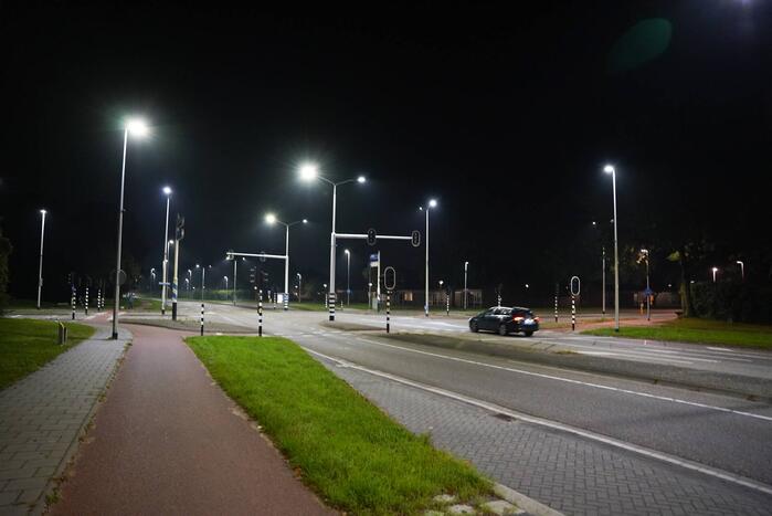Kruispunt platgelegd door explosie verkeerslicht