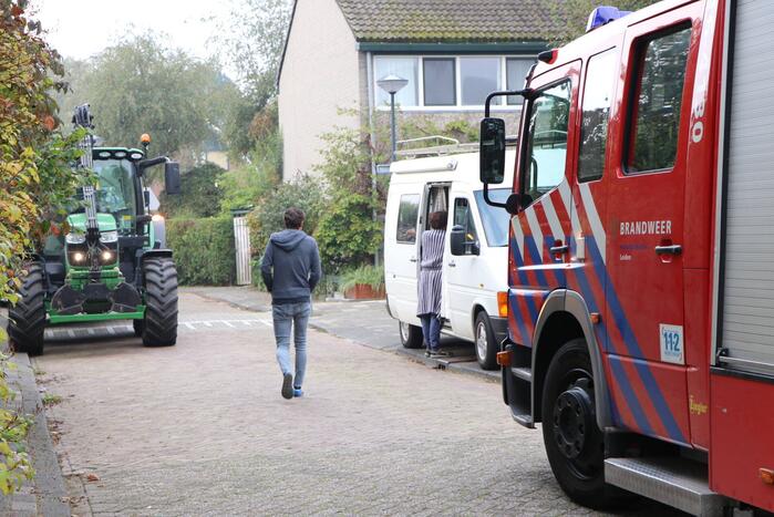 Voorzijde weggezakt bij een woning