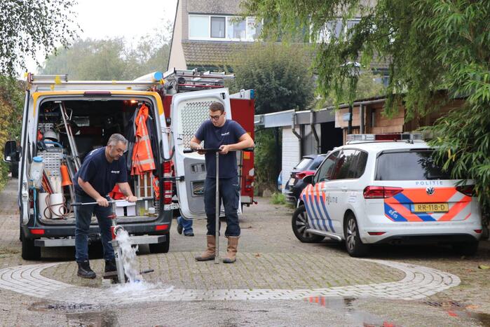 Voorzijde weggezakt bij een woning