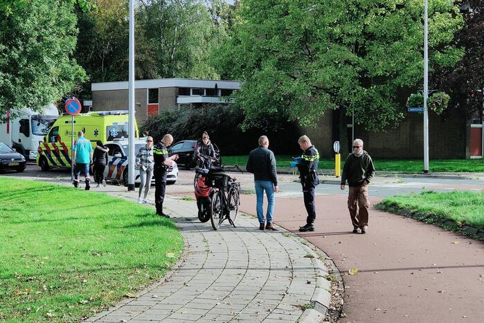 Aanrijding tussen fiets en scooter