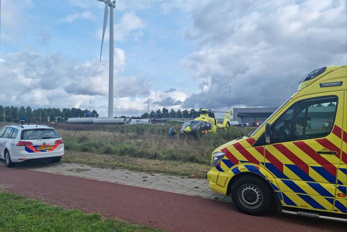 Hulpdiensten groots ingezet bij bedrijfspand