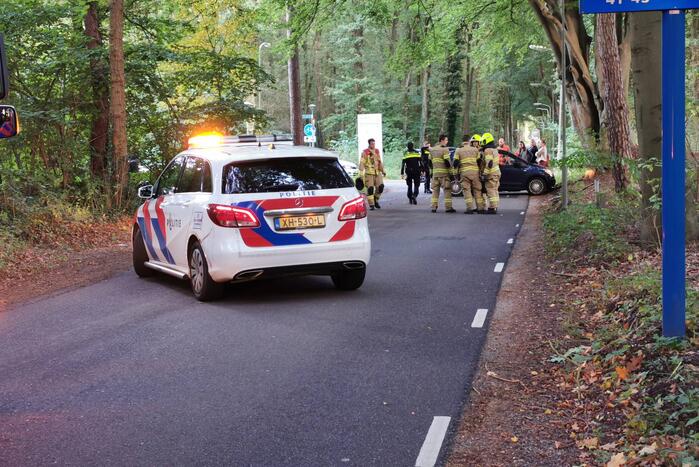 Verkeersopstopping na verkeersongeval