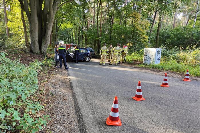 Verkeersopstopping na verkeersongeval