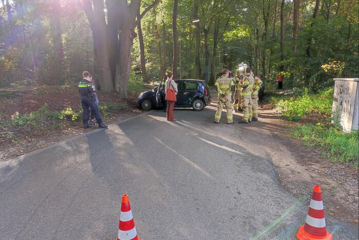 Verkeersopstopping na verkeersongeval
