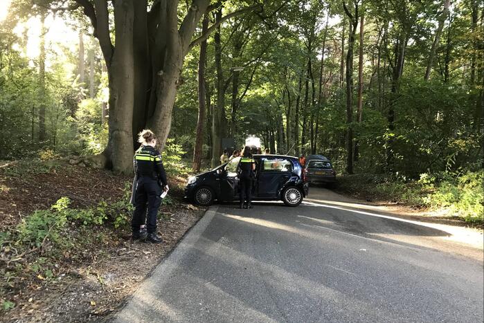 Verkeersopstopping na verkeersongeval