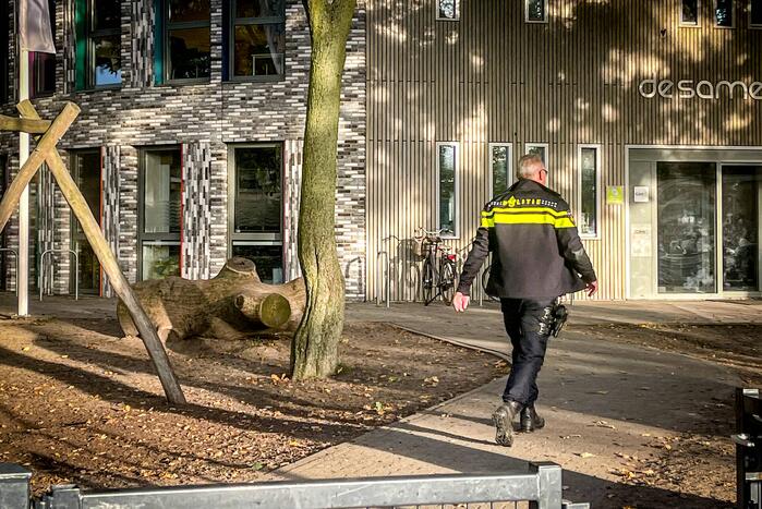 Politiehelikopter ingezet nadat jongeren maïskolven op auto's gooien