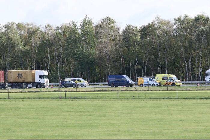 Persoon gewond bij ongeval op snelweg