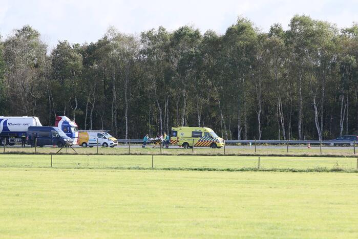 Persoon gewond bij ongeval op snelweg