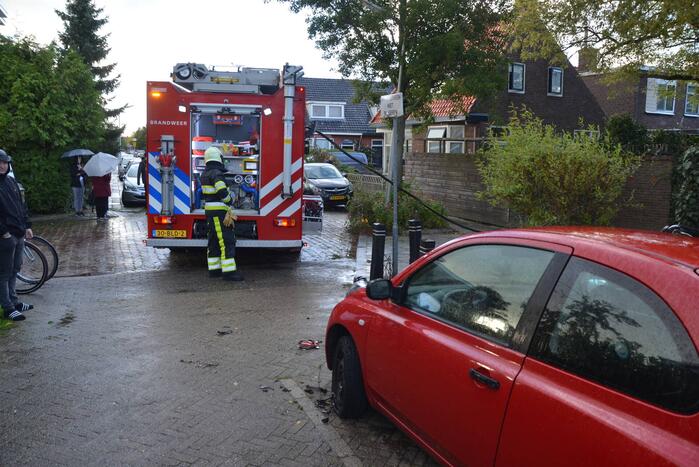 Dak vat vlam na werkzaamheden dakdekkers