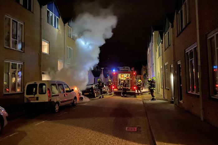 Scooter volledig uitgebrand