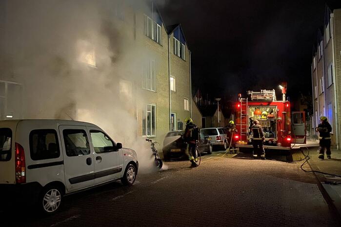 Scooter volledig uitgebrand