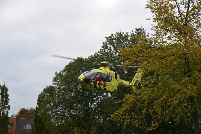 Traumahelikopter landt in binnenstad