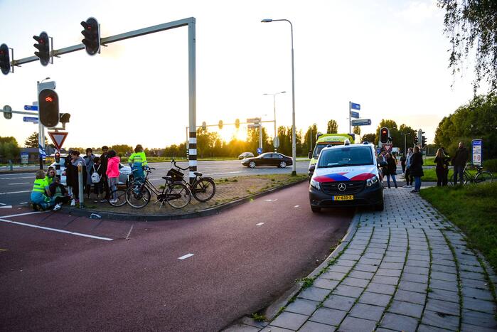 Fietser gewond bij botsing
