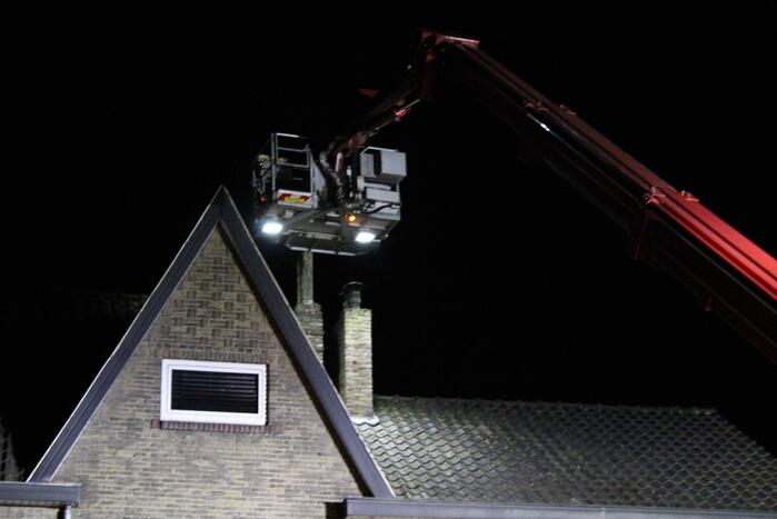 Schoorsteenbrand in vrijstaande woning