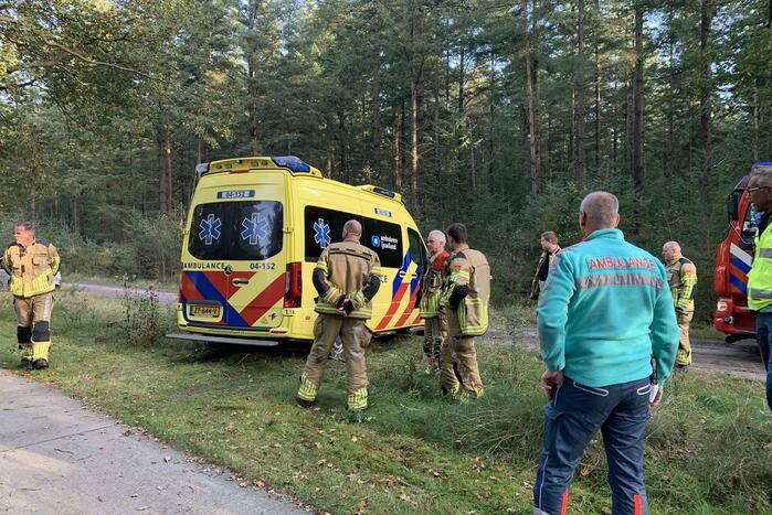 Traumaheli landt bij de Witte Paal voor gewonde mountainbiker