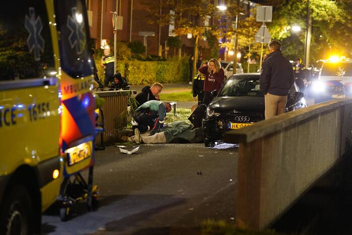 Ernstig ongeval tussen snorfietser en personenauto