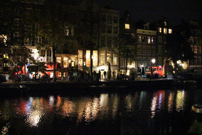 Brandweer blust brand in hotel Ambassade