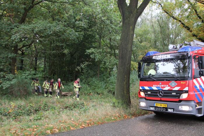 Brandweer dooft brand in bos