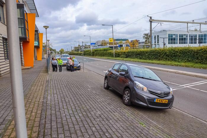 Kop-staartbotsing voor stoplicht