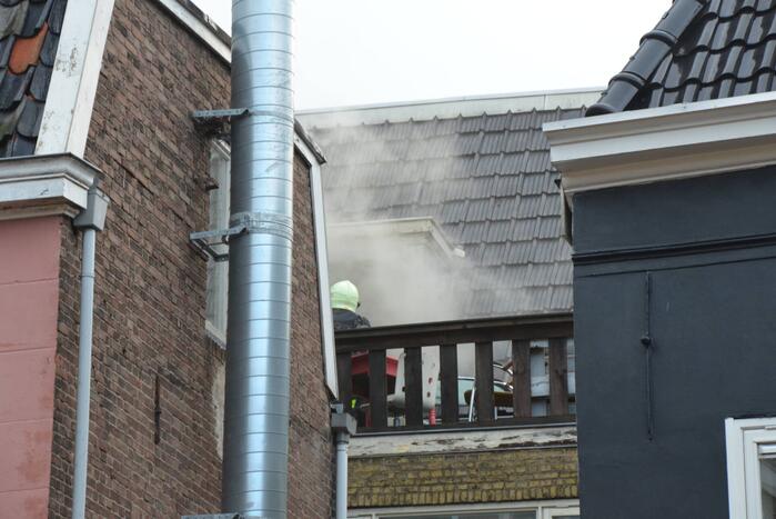Brand in pand van restaurant Bella Roma