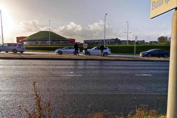 Twee auto's betrokken bij kop-staart botsing