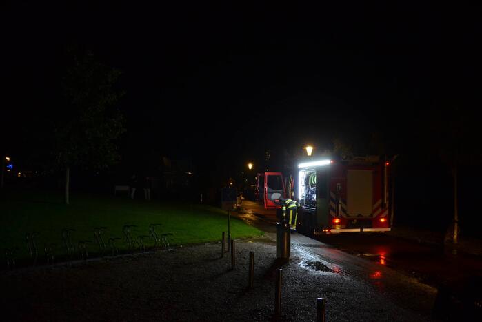 Fiets beschadigd door brand