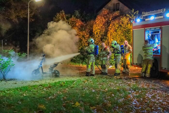 Opnieuw brand in deelscooter van Go-Sharing