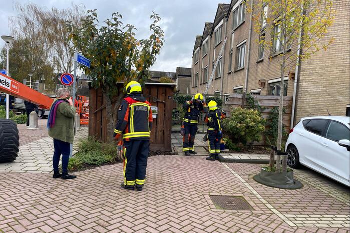 Gasleiding geraakt bij werkzaamheden