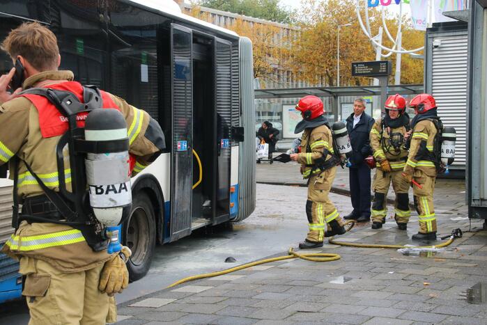 Brand in GVB-stadsbus
