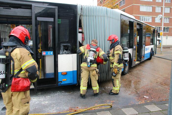 Brand in GVB-stadsbus