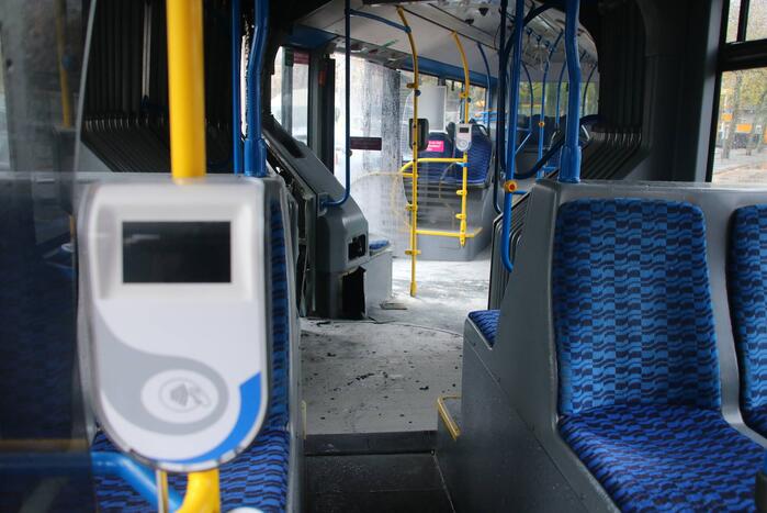 Brand in GVB-stadsbus