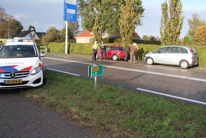 Inzittende gewond bij kop-staart aanrijding