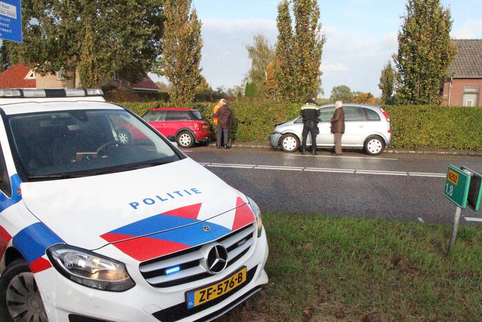 Inzittende gewond bij kop-staart aanrijding