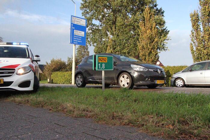 Inzittende gewond bij kop-staart aanrijding