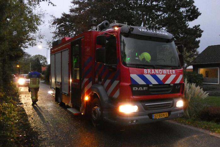 Brandweer zaagt boom om