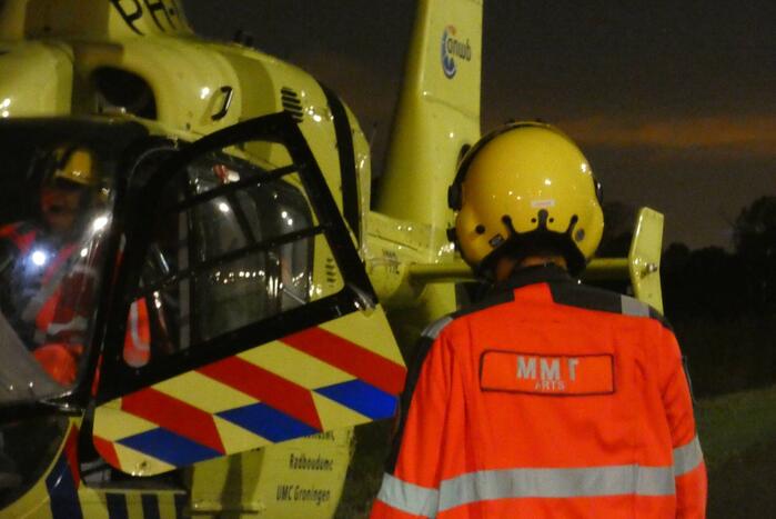 Traumaheli ingezet voor incident