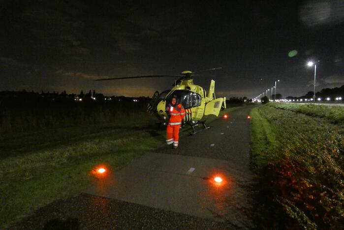 Traumaheli ingezet voor incident