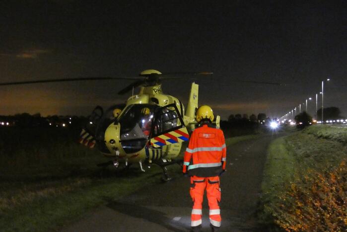 Traumaheli ingezet voor incident