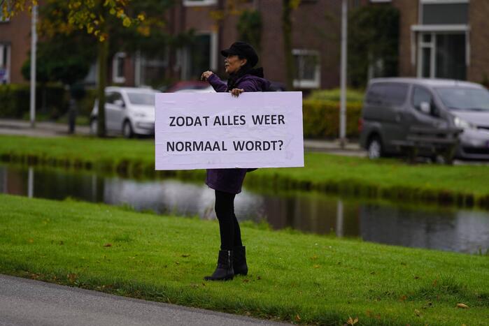 Actievoerders protesteren tegen vaccinatiebeleid
