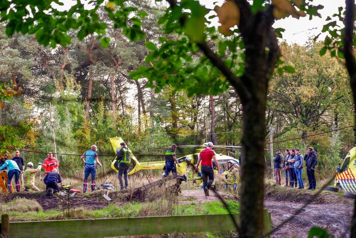 Traumahelikopter landt op terrein Fundustry